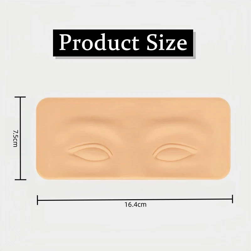 3D-Make-up-Praxis für Augenbrauen und Augenlider. Verdickte dreidimensionale Nachahmung der weichen Haut echter menschlicher Augen. Geeignet für die Augen