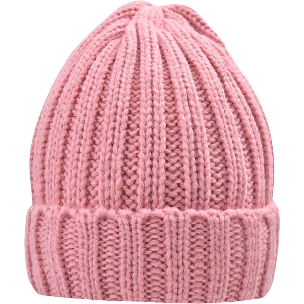 

Winter Hats for Women Warm Thick Soft Stretch Cable Knit Beanie Skully Cap for Cold Weather