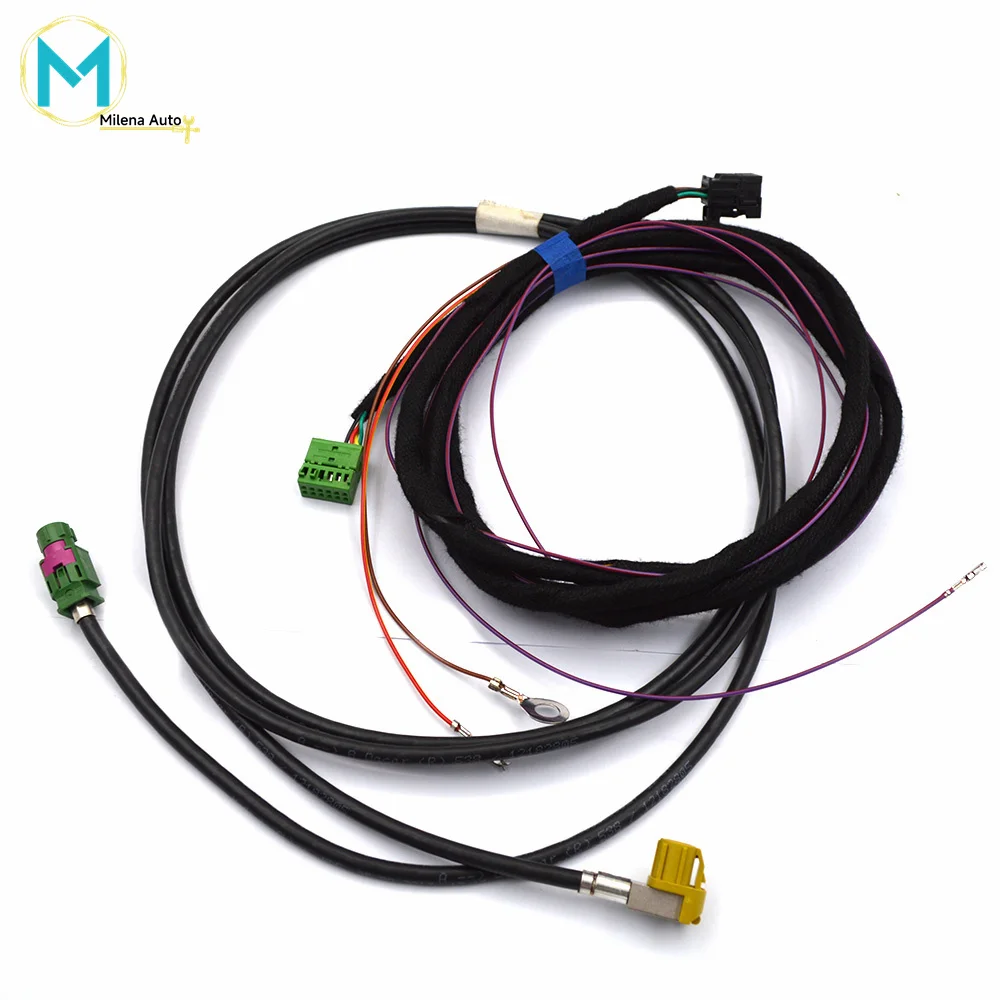 For VW Audi  A4 B9 MIB 2 CarPlay MDI USB AUX IN Plug Cable Wiring Harness