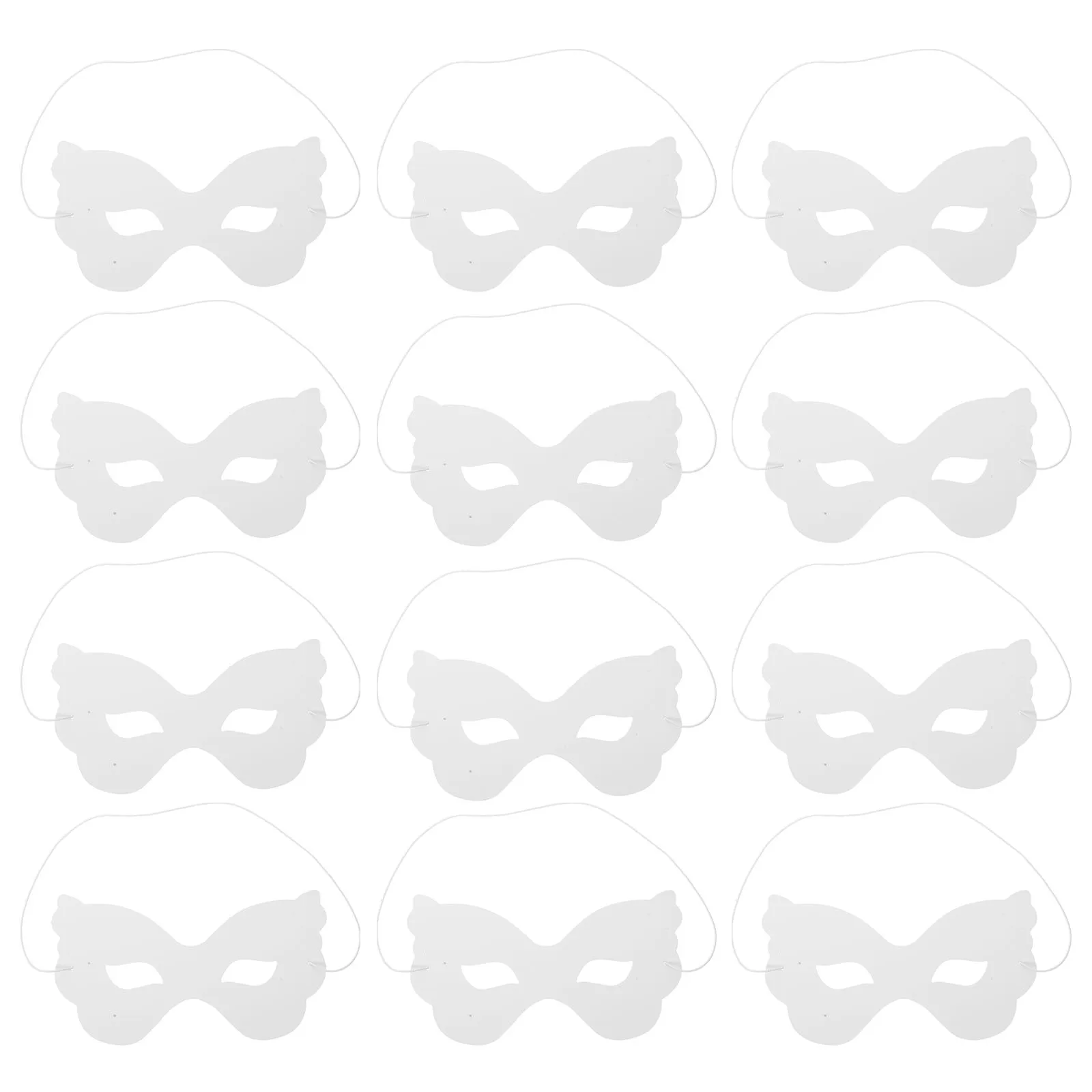 

Mask Kit for Kids 40pcs DIY Paintable Paper Face Masks Half Animal Cosplay Crafts Halloween Decoration Classroom Art Project Fun