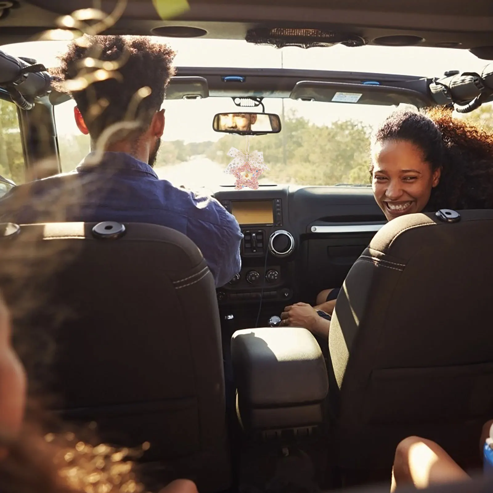 

Хрустальная звезда, украшение автомобиля, креативное зеркало заднего вида, подвесной кулон, стильный хрустальный автомобильный орнамент, аксессуары для интерьера