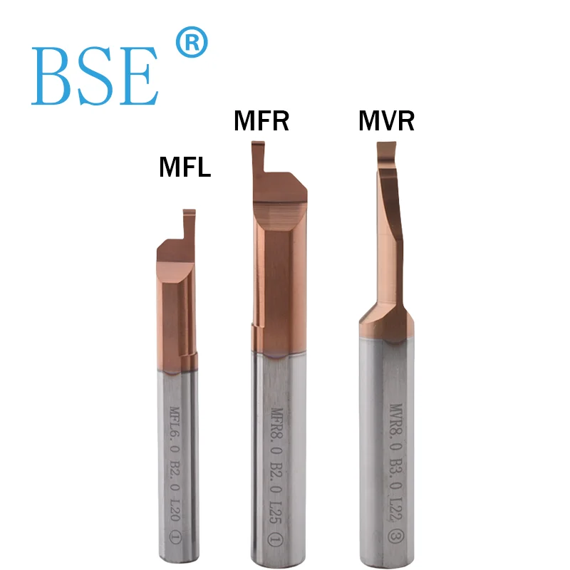 BSE tungsten steel small inner hole end groove cutter Cutting groove cutter MFR MFL type large cutting depth MVR CNC lathe arc g