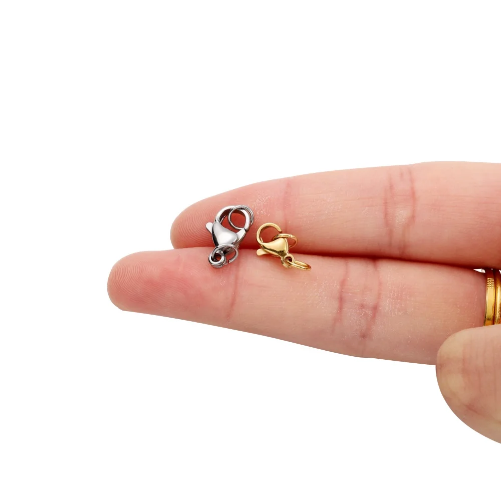 Stainless Steel Lobster Claw Clasps Jump Rings Set 3