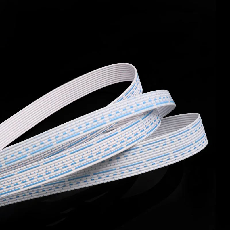 1-10M UL2468 Płaski kabel taśmowy 26/24AWG Ekran wyświetlacza LED 2,54 mm Niebiesko-biały terminal PVC Linia przyłączeniowa 6P 7P 8P 9P 10P12P — zdjęcie 5