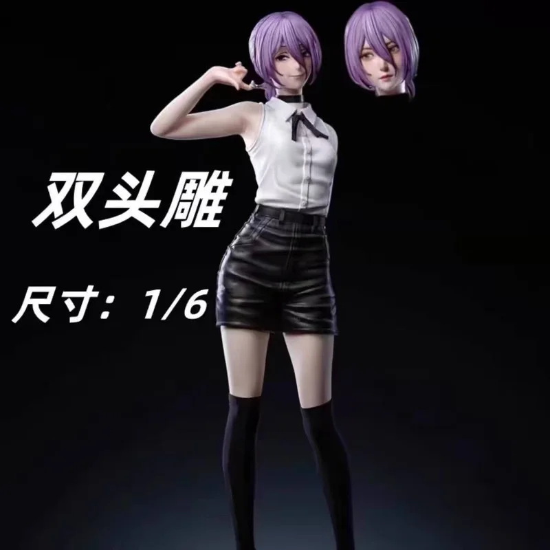 Devil Series Reze Pretty Girl Model Double Head Swap Chainsaw Man Reze Arc Anime Action Figures Ornament Statue Dolls Toys