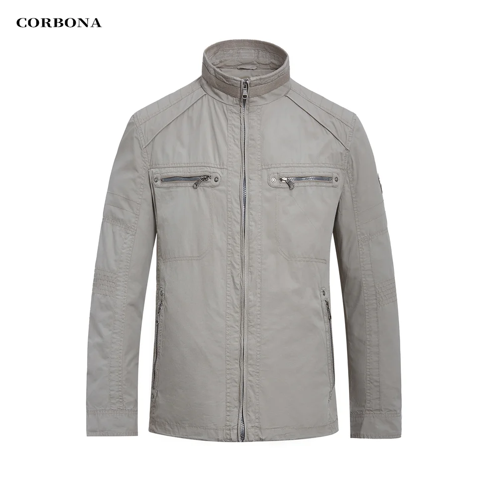 CORBONA 2024 New Arrival Men Spring Jacket White Male Fashion Sailing Sea Working Clothing Parka Autumn Summer High Quality