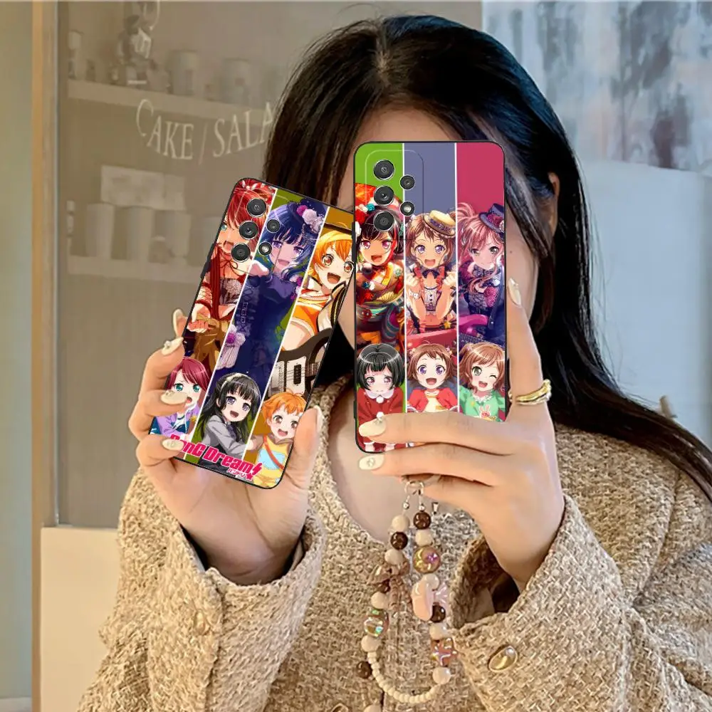 

BanG Dream Fashion Mobile Phone Case for Samsung Galaxy M55 54 42 35 34 33 32 23 22 15 14 13 12 F55 5G Colour Printing Luxury