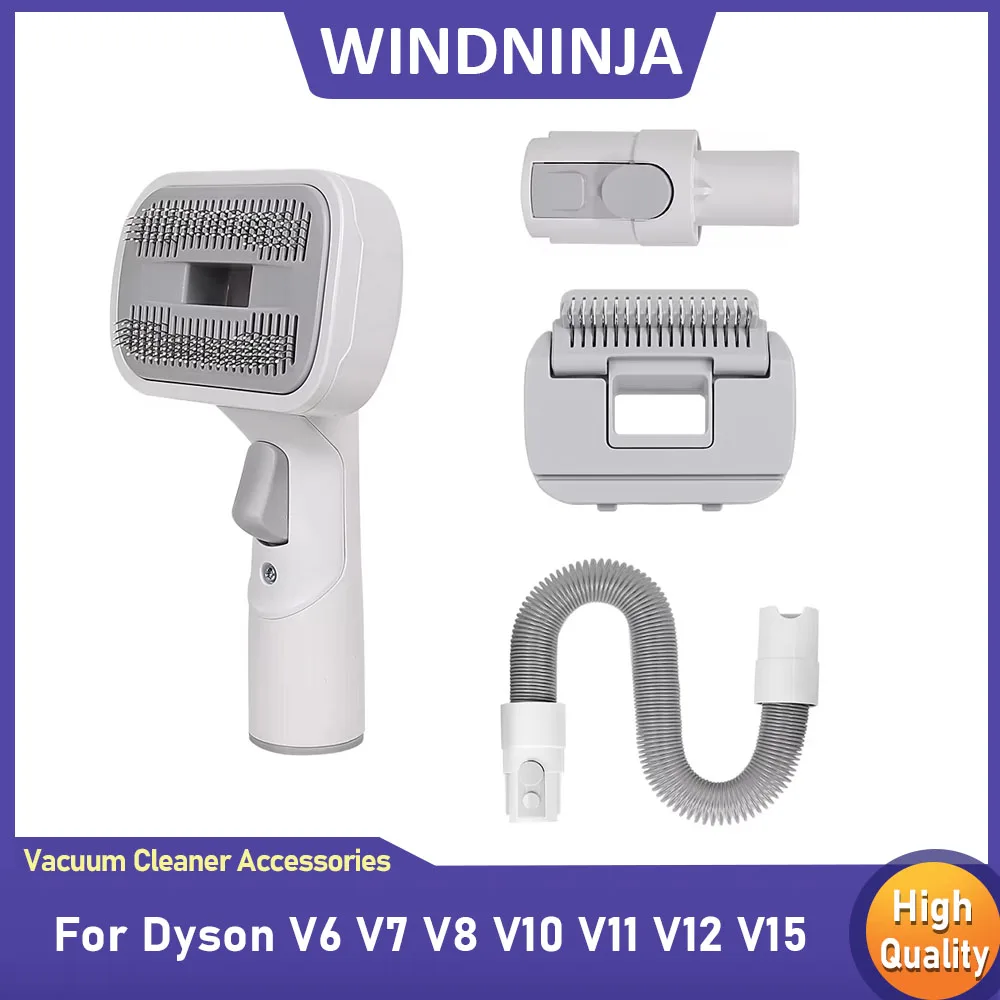Haustier Hund Haar Vakuum Pinsel Kit Für Dyson V6 V7 V8 V10 V11 V12 V15 Erweiterte Schlauch Hundesalon Werkzeug für Pflege/Ausfallen