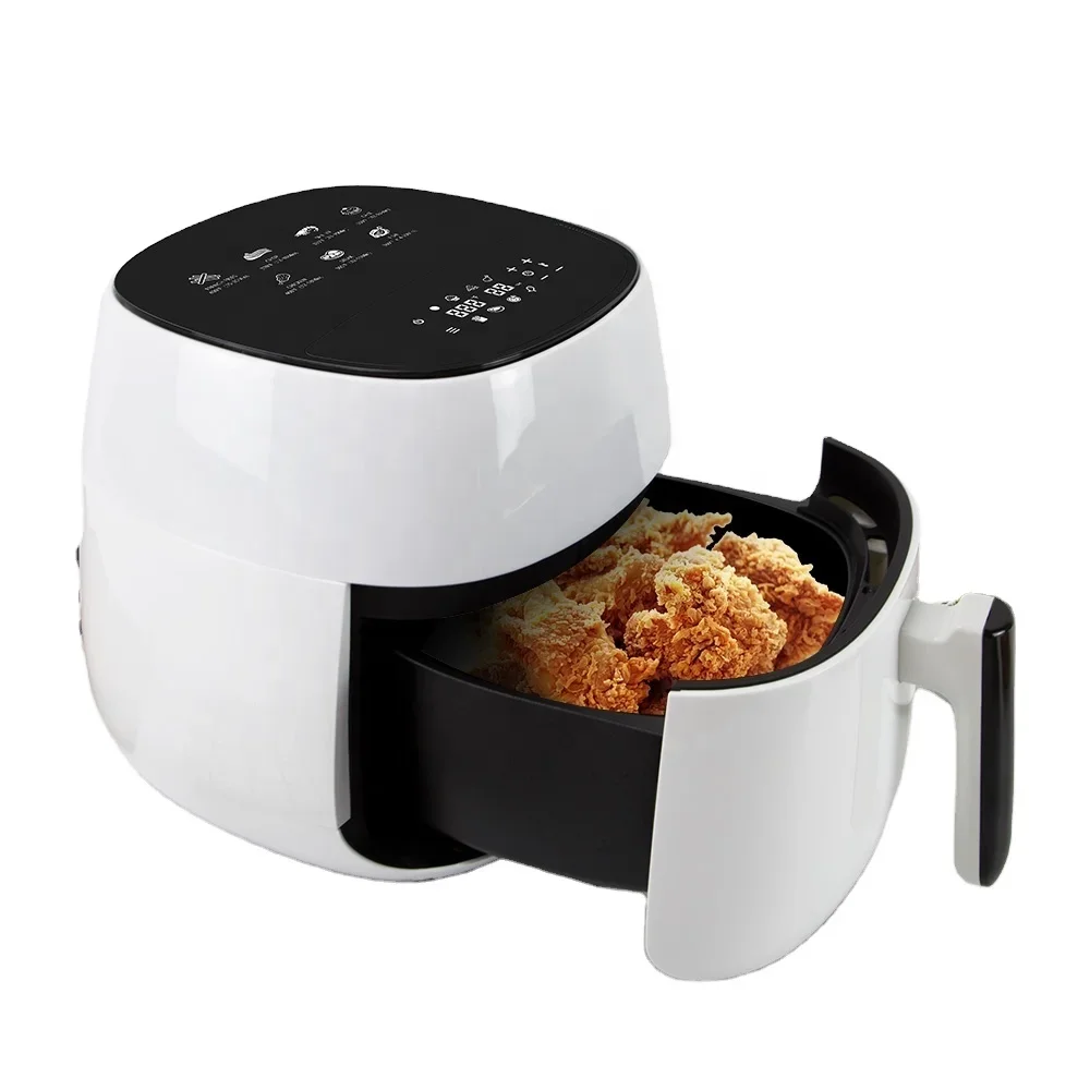 

Christmas Gift 4.5L Digital Touch No Oil White Air Fryer Cooker Family