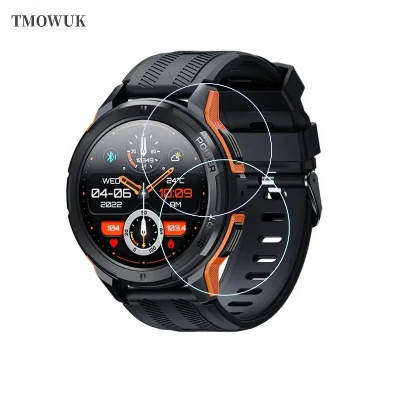 

For OUKITEL BT10 Tempered Glass Screen Protector Watch Film HD Clear 9H Anti-Scratch Accessories