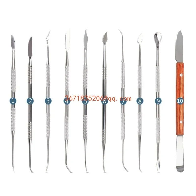 Mechanic Carving Knife Wax Spoon Filler Oral Toolkit Ten-piece Set