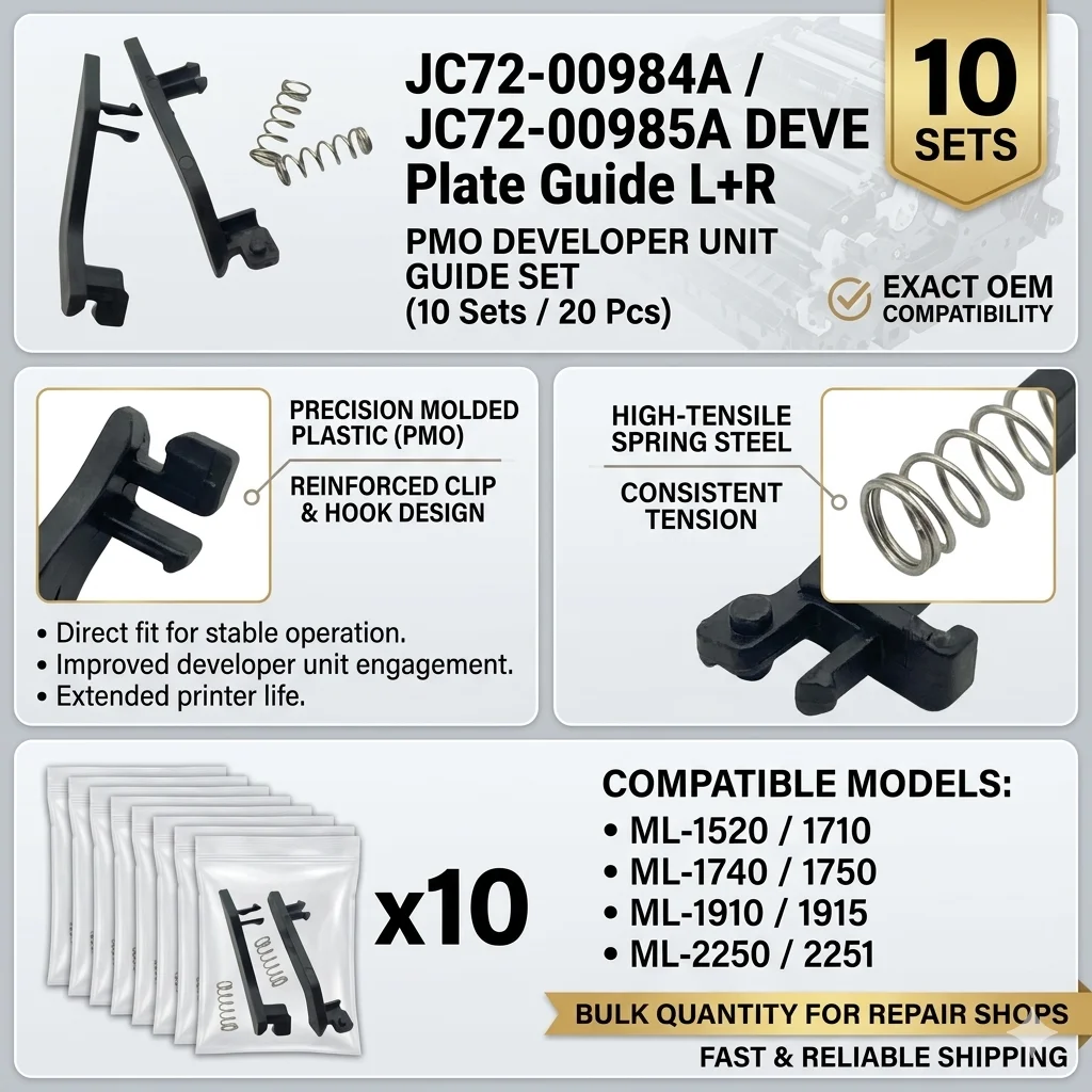 

10Sets JC72-00984A JC72-00985A PMO PLATE GUIDE DEVE L+R for Samsung ML1520 ML1710 ML1740 ML1750 ML1910 ML1915 ML2250 ML2251