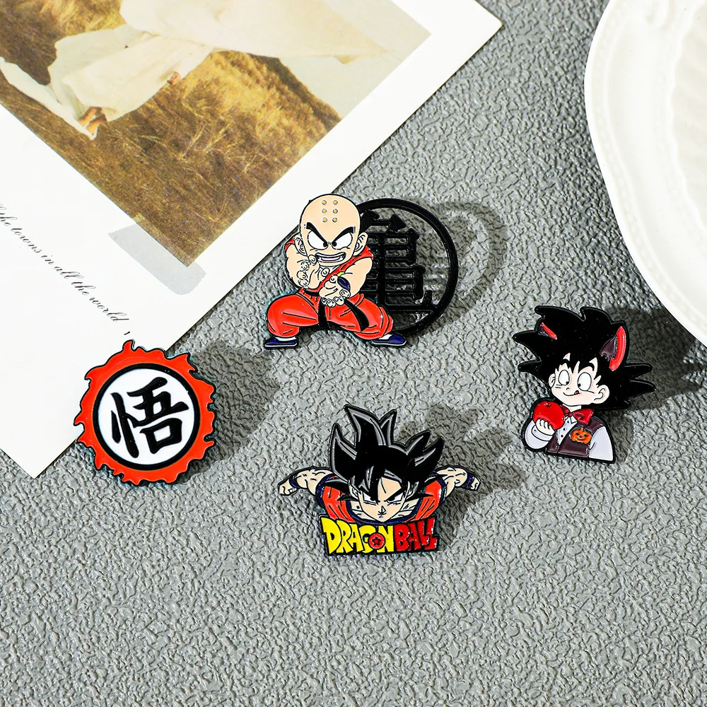 Anime series Lapel Pins for Backpacks Anime Brooches for Women Enamel Pin Fashion Jewelry Accessories Friends Gift  Cloth Denim