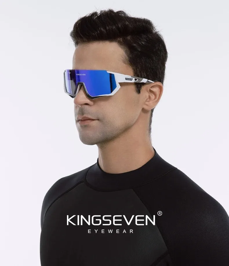 Kings even radfahren anti-uv sonnenbrille männer frauen fahrrad brille uv400 polarisiertes fischerrad klettern großformat ige sport brillen – Detail 3