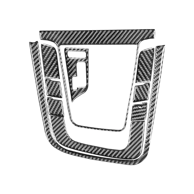 Serat karbon lembut untuk Hyundai Elantra 2017 2018 2019 2020 konsol tengah Gear Shift bingkai penutup Trim aksesoris bagian