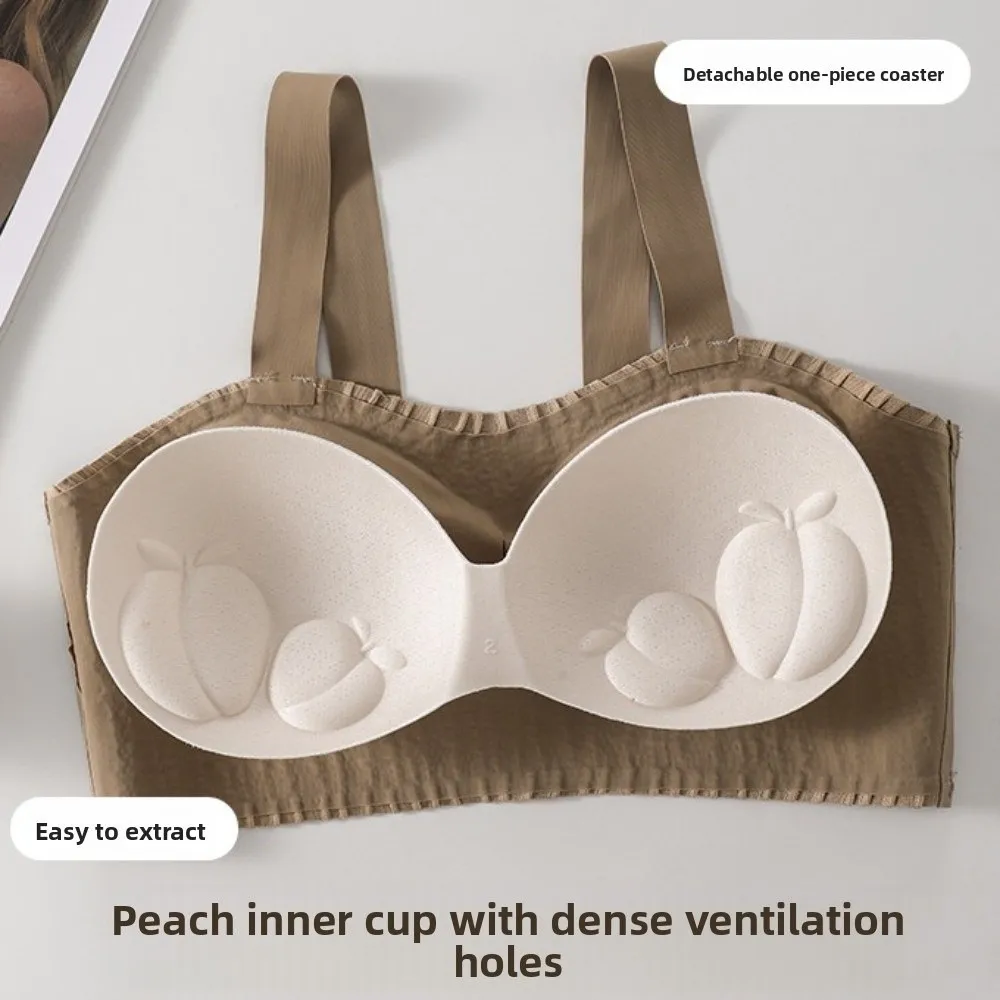 Golfvorm Draadloze Diepe V-bh Schokbestendig Nauwsluitende Beha voor Dames Lingerie Traceless Push Up Ondergoed Sport