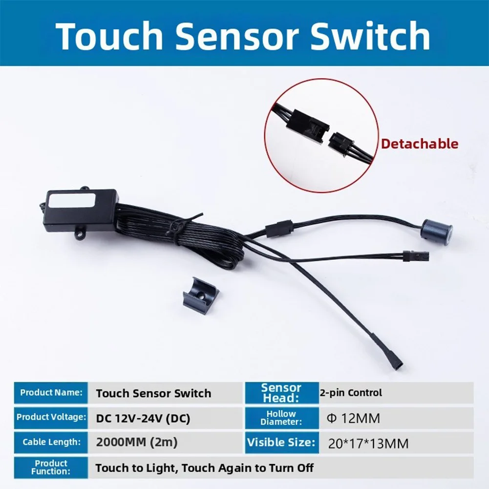 2M DC12V/24V Split-control Inductive Switch Sensor Replacement Parts For Bathrooms/wardrobes/kitchens/corridors Tool Parts