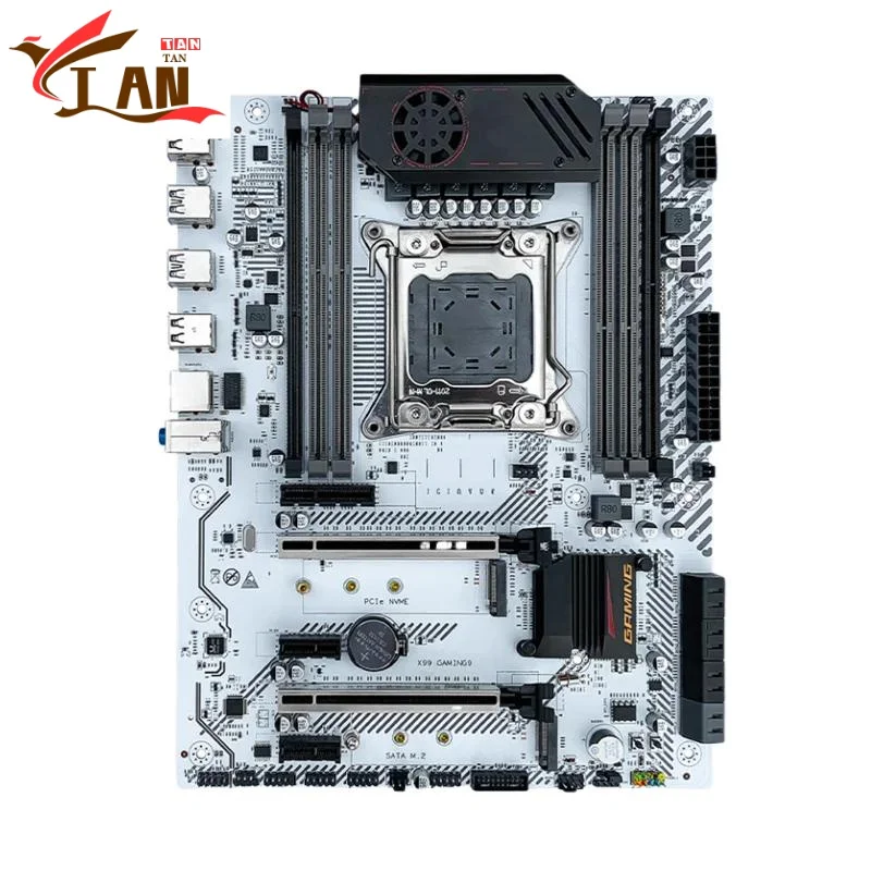 

For JGINYUE X99 GAMING9 Mtherboard DDR4 128GB DDR3 256GB M.2 LGA 2011-V3 ATX X99 Mainboad 100% Tested Fully Work Tan