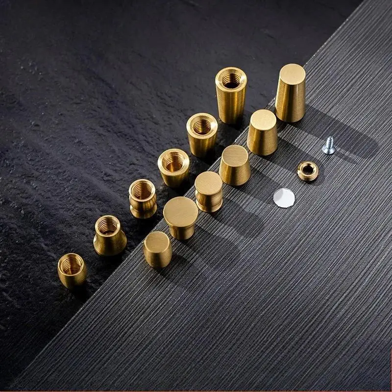 4 Stück Messingfüße für Holzbretter, Schneidebrett-Stabilisatoren, rutschfeste Füße für Schmuckkästen, Präsentationstabletts und Aufsatzfüße – Detail 8