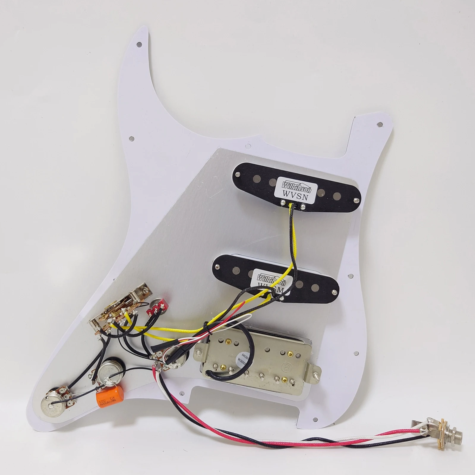 กีตาร์ Prewired โหลด Pickguard ชุด,SSH Alnico 5 Humbucker Pickups สําหรับกีตาร์ ST กีตาร์ไฟฟ้าเปลี่ยนชิ้นส่วน