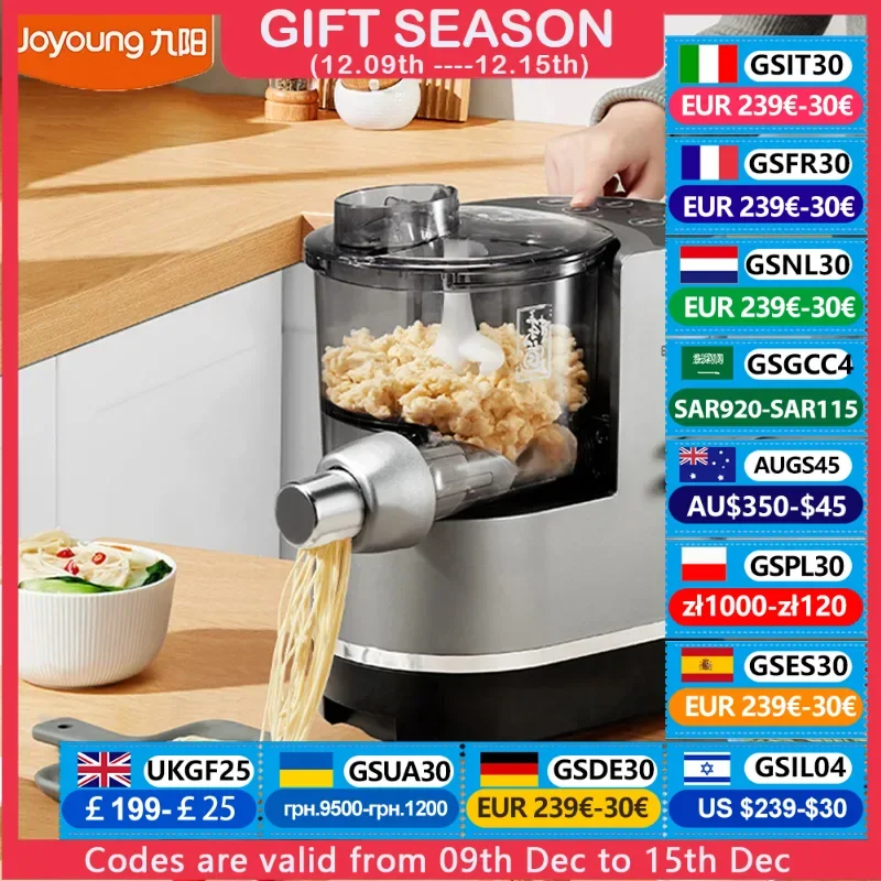 Joyoung Electric Noodle Machine M4-M550 Household Automatic Noodles Pasta Maker Intelligent Weighing For Kitchen with 6 Molds