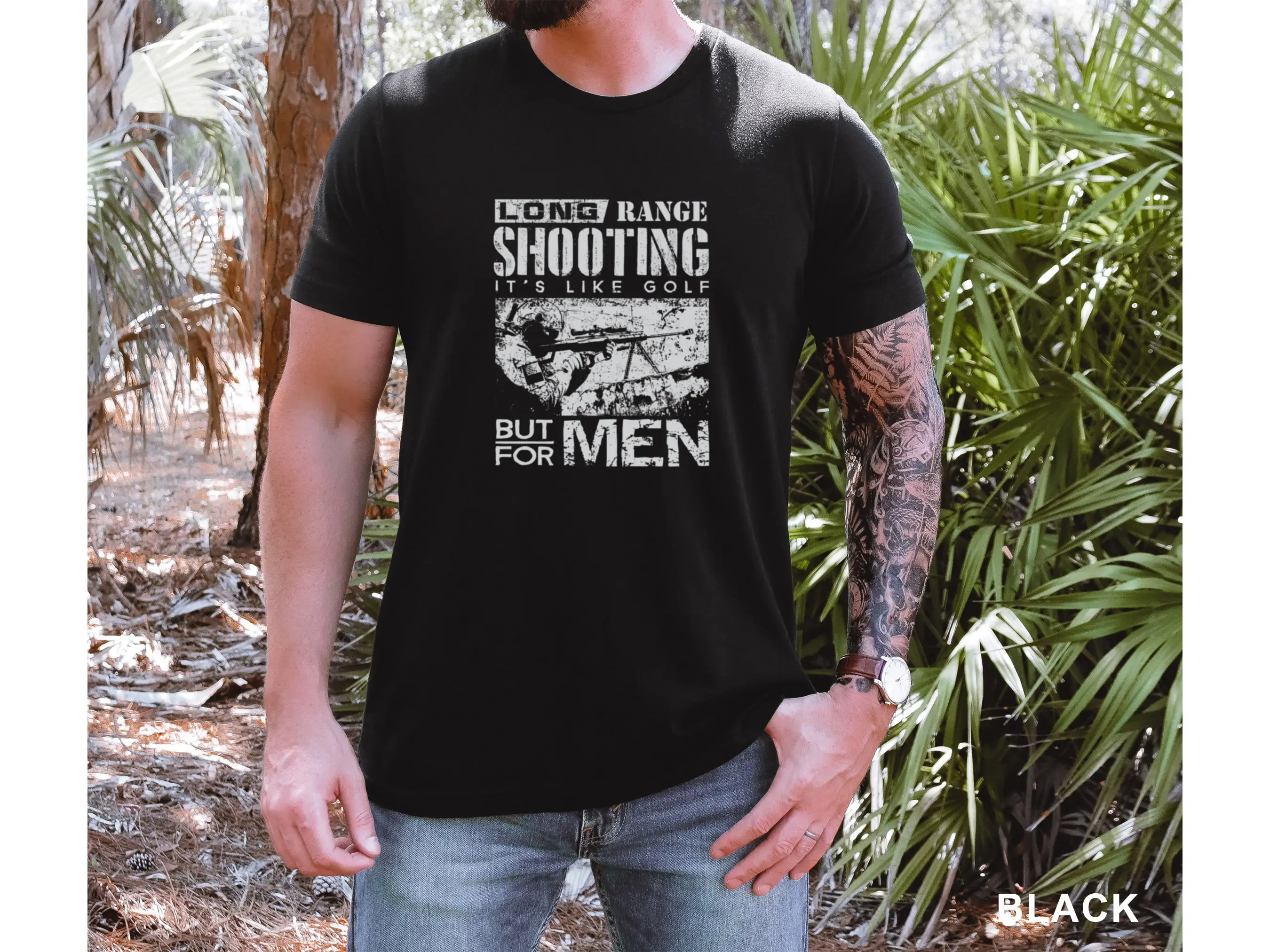 Long Range Shooting Sport 2Nd Amendment Veteran Rifle T Shirt