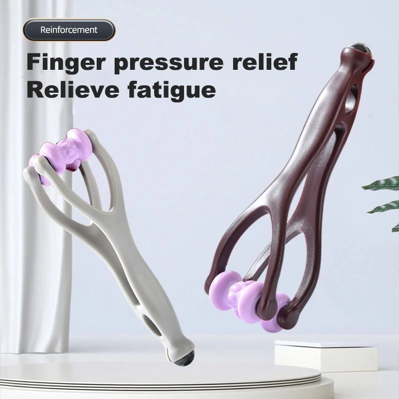 

Roller Type Finger Joint Massager With Elastic Handle Handheld Massager Relaxation Blood Circulation Health Care Massage Tool