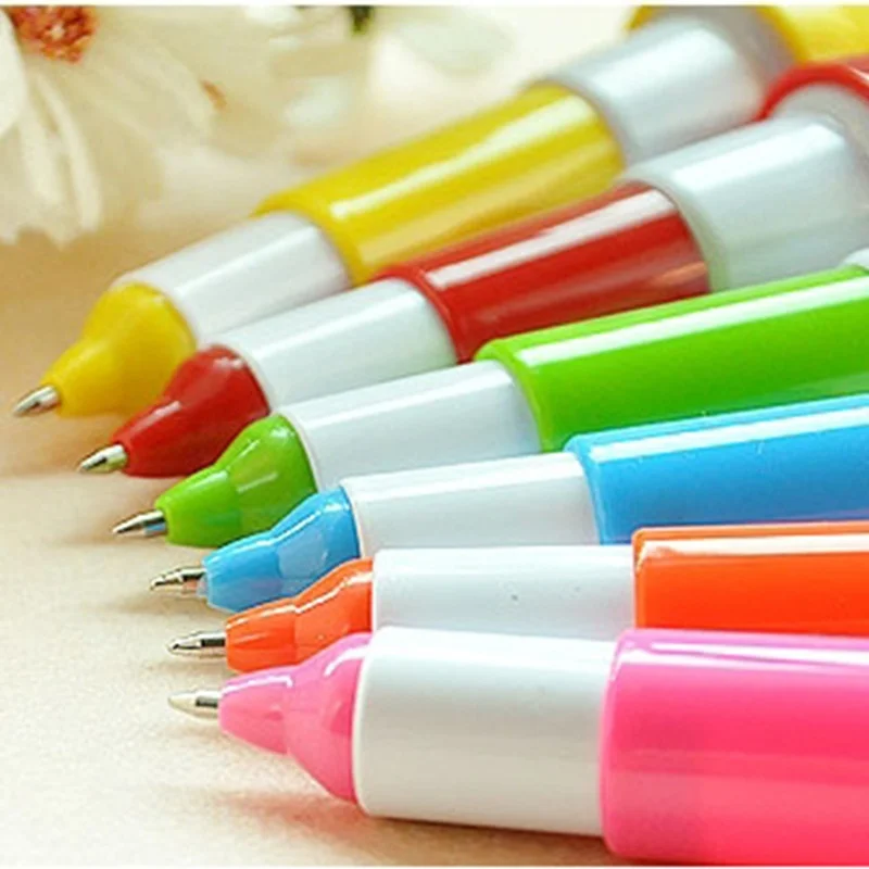5Pcs Bowling Pin Ballpoint Pens Novelty Simulation Sports Pens Cute Stationery For Students School Office Party Gifts Supplies