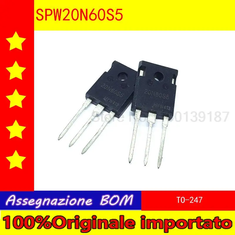 10pcs/lot   SPW20N60S5 20N60S5   2SK1940   DPG30I400HA  TO-247 power transistor