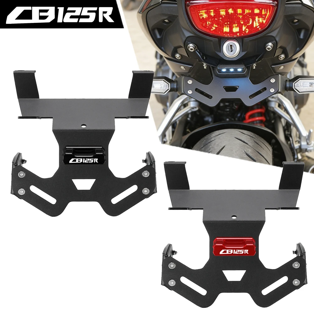 

For Honda CB125R CB150R CB250R CB300R CB 125R 150R 250R 300R 2018-2025 Motorcycle License Plate Holder Rear Frame Tail Tidy Kit