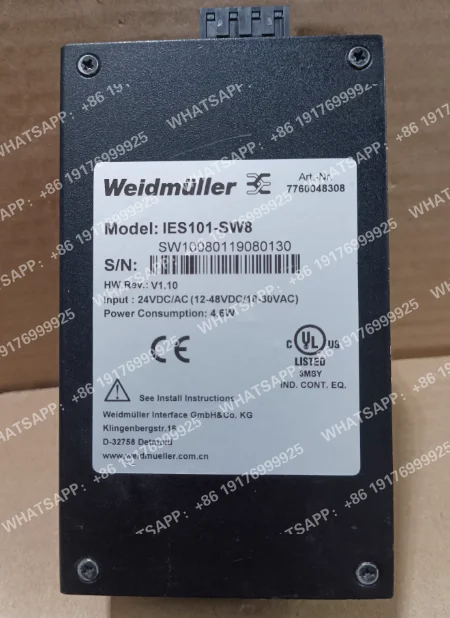 IES101-SW8 original genuino 8 ** reemplazo, voltaje de entrada 24 VCC/CA (12-48 VCC/18-30 VCA) consumo de energía 4,6 W
