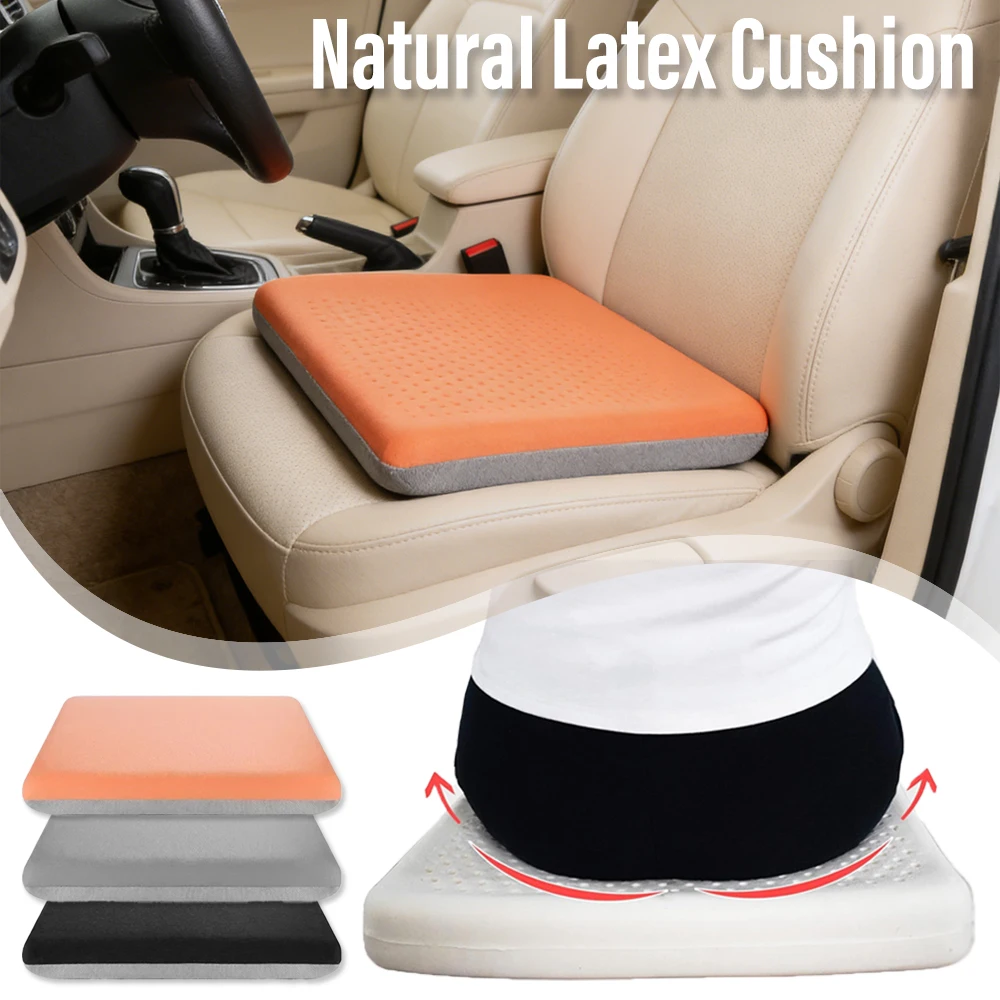 Natural Latex Cushion Washable Square Office Chair Cushion 40x40 45x45 Relieve Sore Buttocks Cushions 라텍스 쿠션 cojines silla cojin
