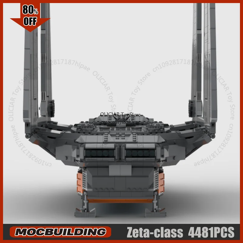 MOC Space Zeta-class Heavy Shuttle Battlecruiser Building Blocks StarCraft Model Technology Bricks DIY Assembly Toys Xmas Gifts