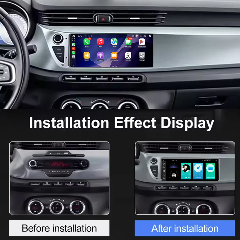 9.3' Android 16 For Alfa Romeo Giulietta 2010-2014 QLED 1600*600P Multimedia Radio Player Carplay Auto Stereo Head Unit No 2 DIN
