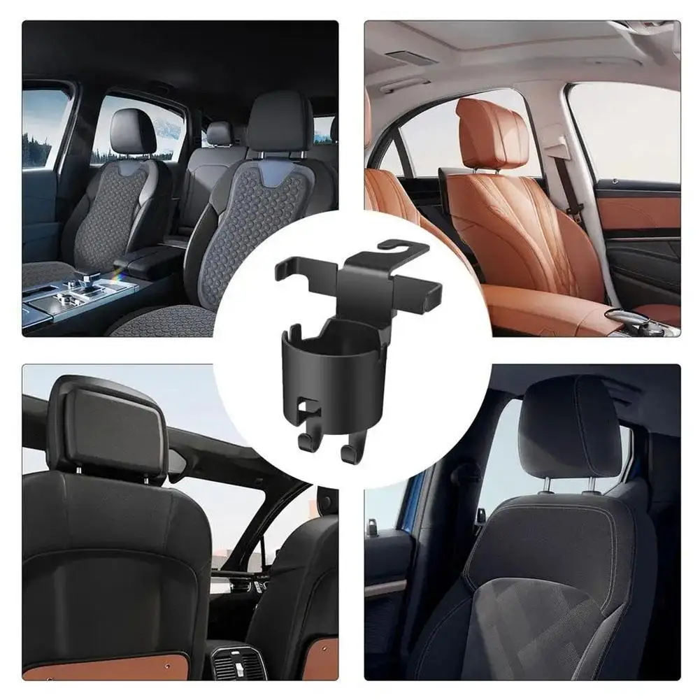 

ABS Car Headrest Cup Holder Car Seat Headrest Hook Multipurpose Cup Organizer Clip For Phone Car Interior Tidy Accessories