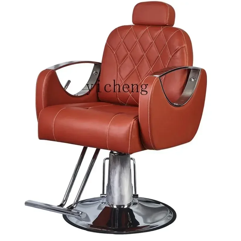 AA Salon special reclining sitting area perm and dye lifting rotating chair with pedals barber shop chair hair