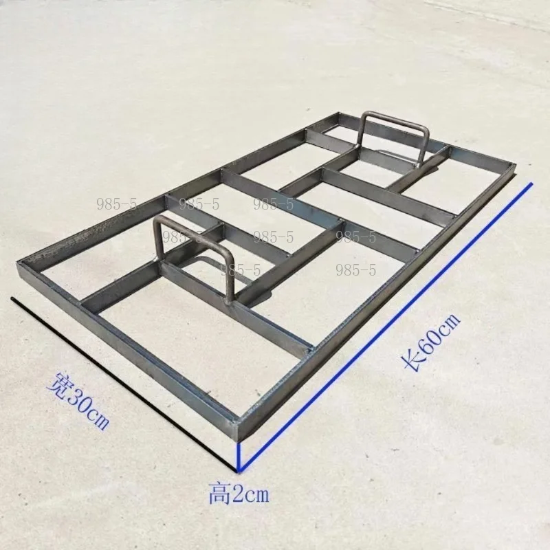 Anti-slip Steel Concrete Pavement Indentation Mold, For Courtyard Aisle, Garden Corridor Cement Embossed Floor