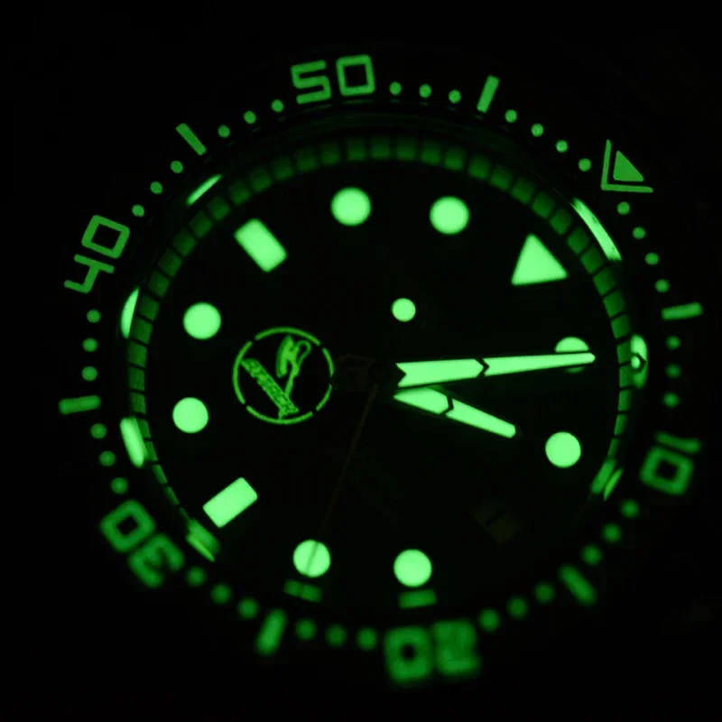 RDUNAE 500M reloj de buceo aleación de titanio bisel de zafiro NH35 mecánico automático C3 luminoso R1ZK-II 52mm reloj de pulsera clásico para hombres