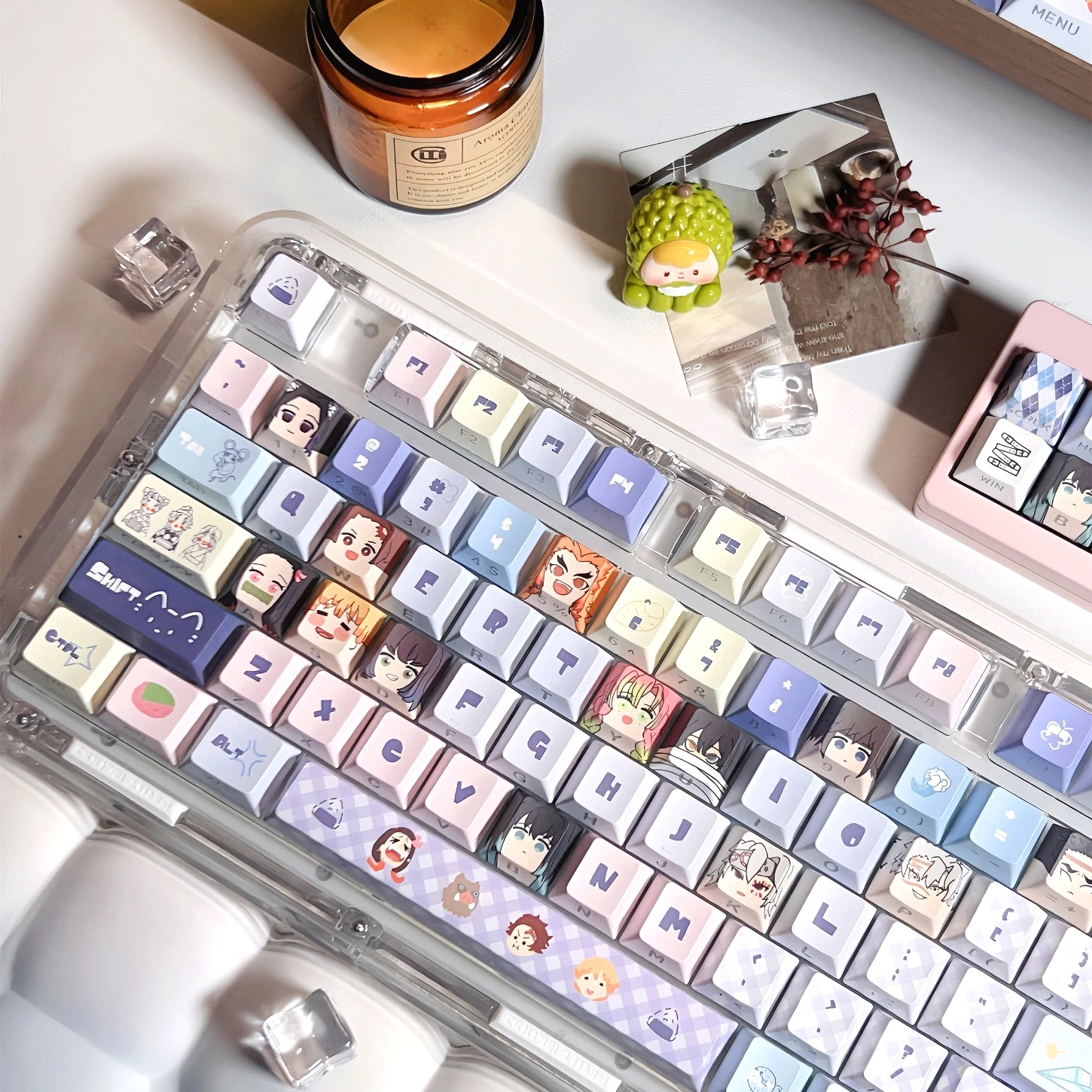 Game Theme CHERRY KEYCAP SET PBT Personalized Keycap Game Office Gift for 60/64/84/98/108 Game Mechanical Keyboard MX Switch