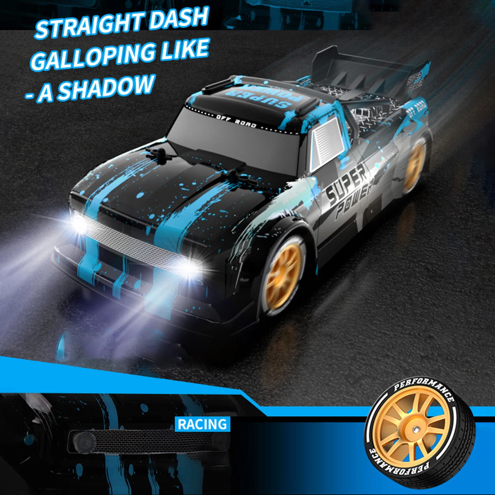 Carro de deriva de controle remoto carro de pulverização de controle remoto 1/16 carro de controle remoto 2.4ghz carro de corrida de controle remoto caminhão curto