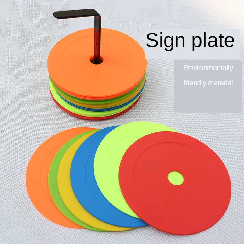 

Mini Flat Round Logo Plate Football Training Logo Training Obstacle Disc Landmark Pad Agility Training Football Accessories