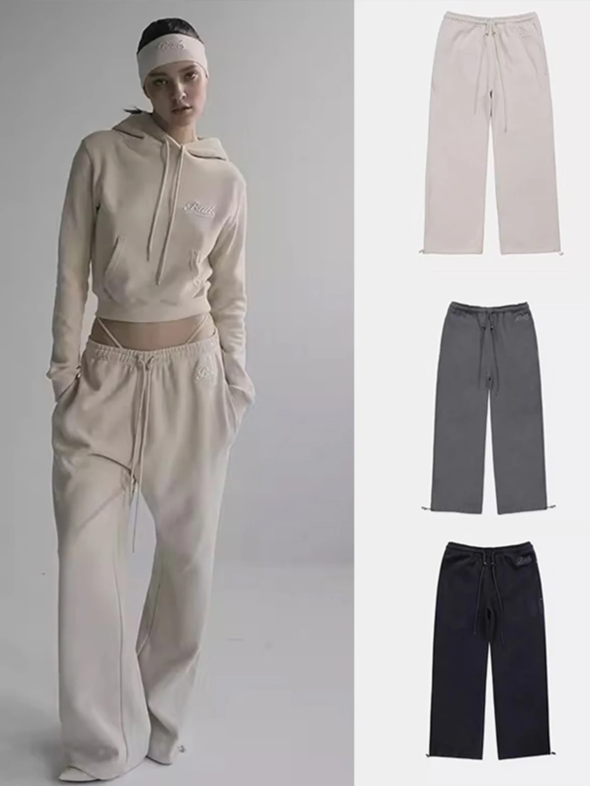 

Американские спортивные брюки с вышивкой, женские, прямые, облегающие, длинные, удобные, дышащие, для повседневной носки