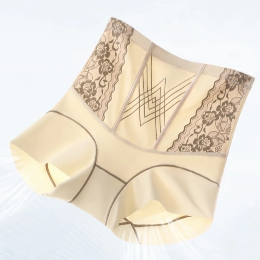 

High Waist Postpartum Body Shaper Shapewear Belly Contracting Floral Briefs Waist Trainer Tummy Control Underwear