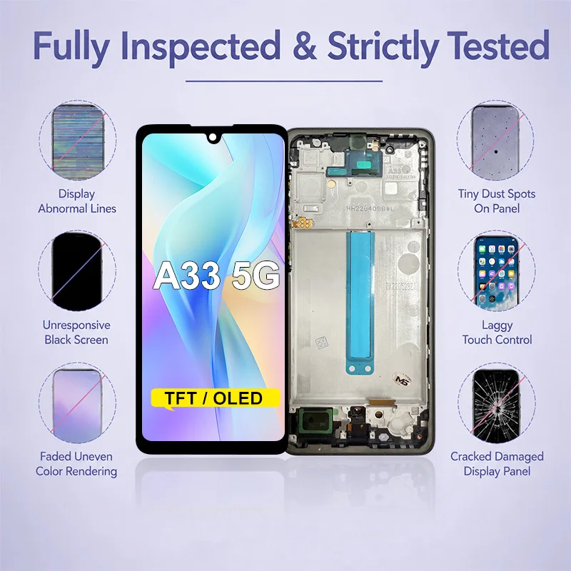 OLED For Samsung Galaxy A31 4G LCD A315F Touch Screen For Samsung A32 4G 5G Display A33 5G LCD A325F A326B A336E TFT Replacement