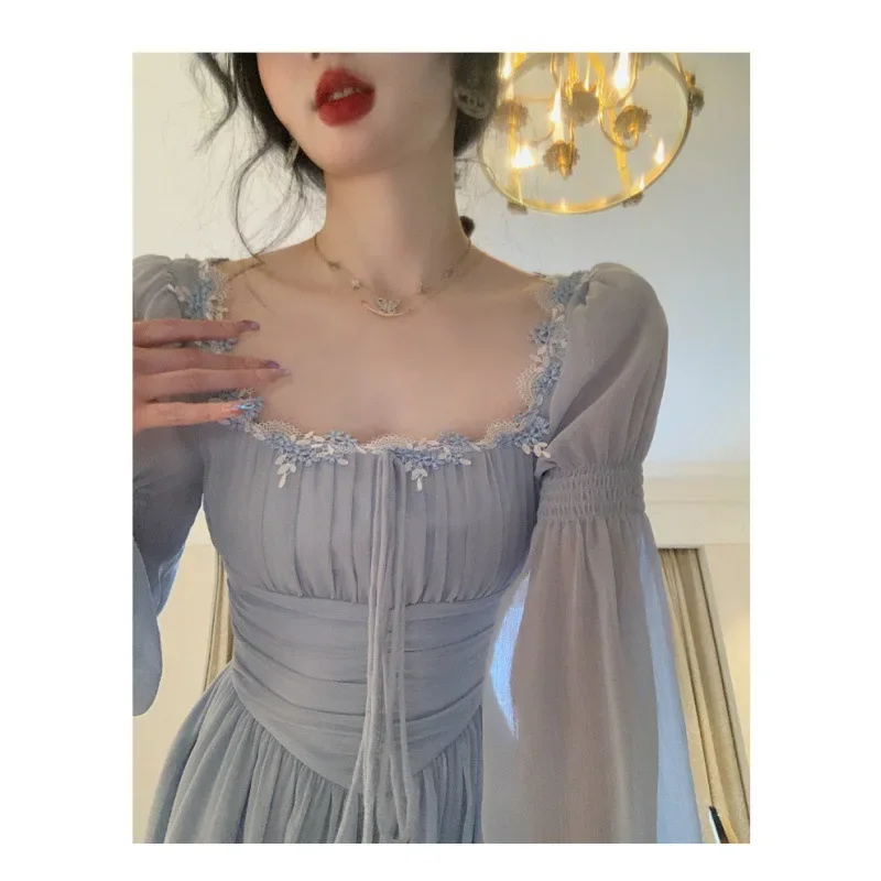 Women Fashion Elegant Casual Solid Party Dress Vintage Chic A-Line Birthday Prom Vestidos Female Clothes Robe Mujers New Summer