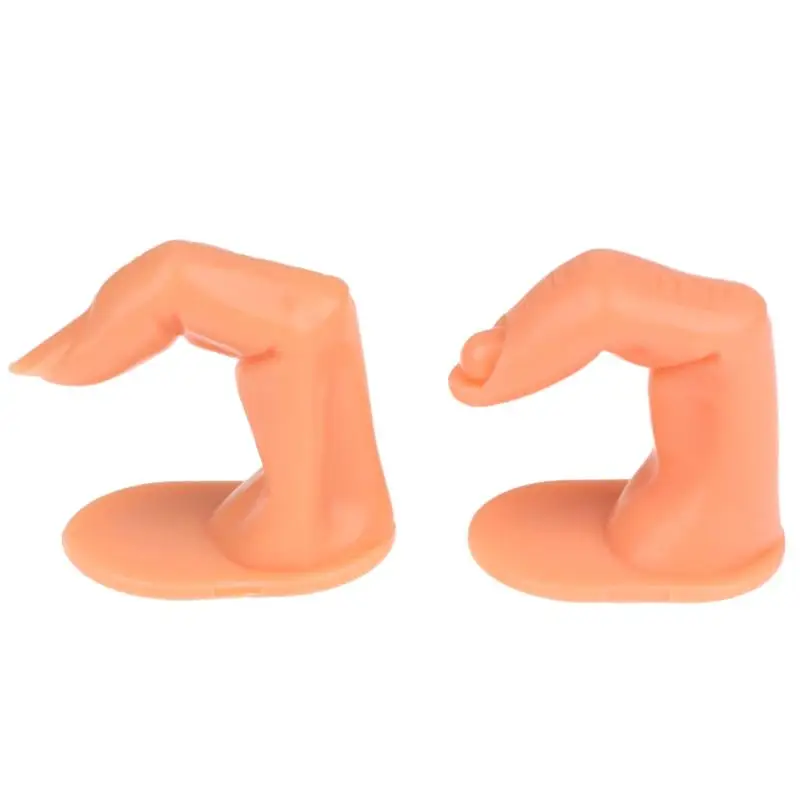 1/5/10Pcs Fake Practice Finger Mannequin with Stable Base Reusable Nail Training Tools for Beginner Salon Home Practice