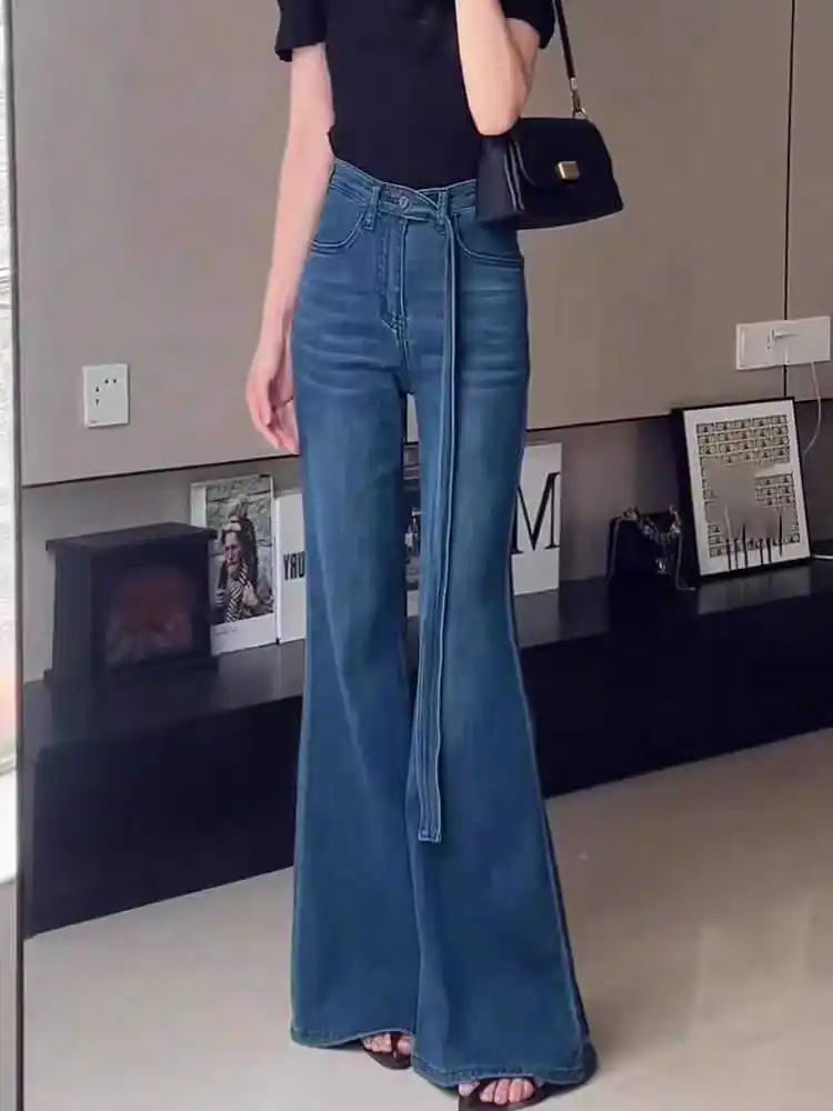 المرأة مضيئة الجينز Harajuku Y2k اليابانية 2000s نمط 90s الجمالية فضفاض سراويل جينز فاسق جان السراويل خمر Trashy الملابس