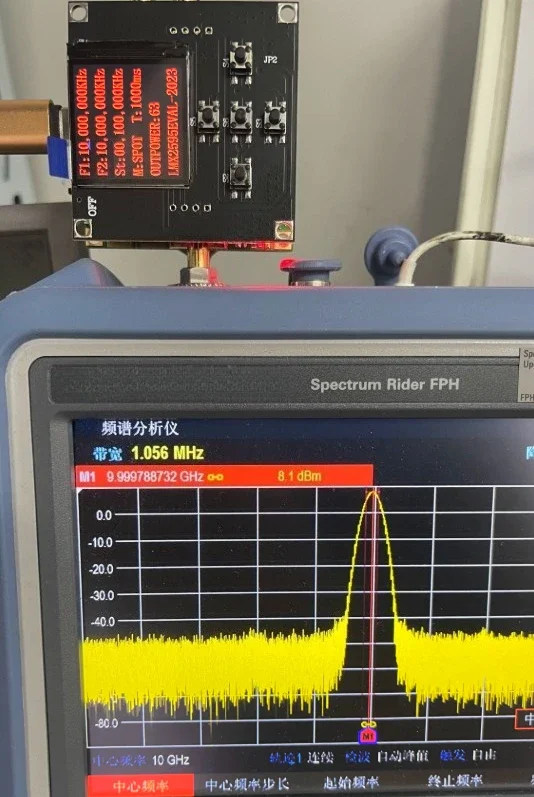LMX2595 phase-locked loop development board 10M-19GHZ supports swept TYPE-C power supply, high frequency SMA