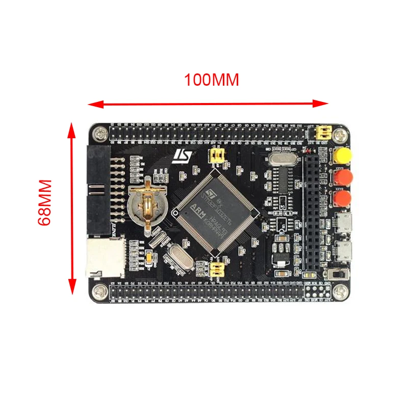 Imagem -06 - Placa de Desenvolvimento Stm32 Braço Cortex-m3 Mcu Core System Soquete do Cartão tf Stm32f103zet6