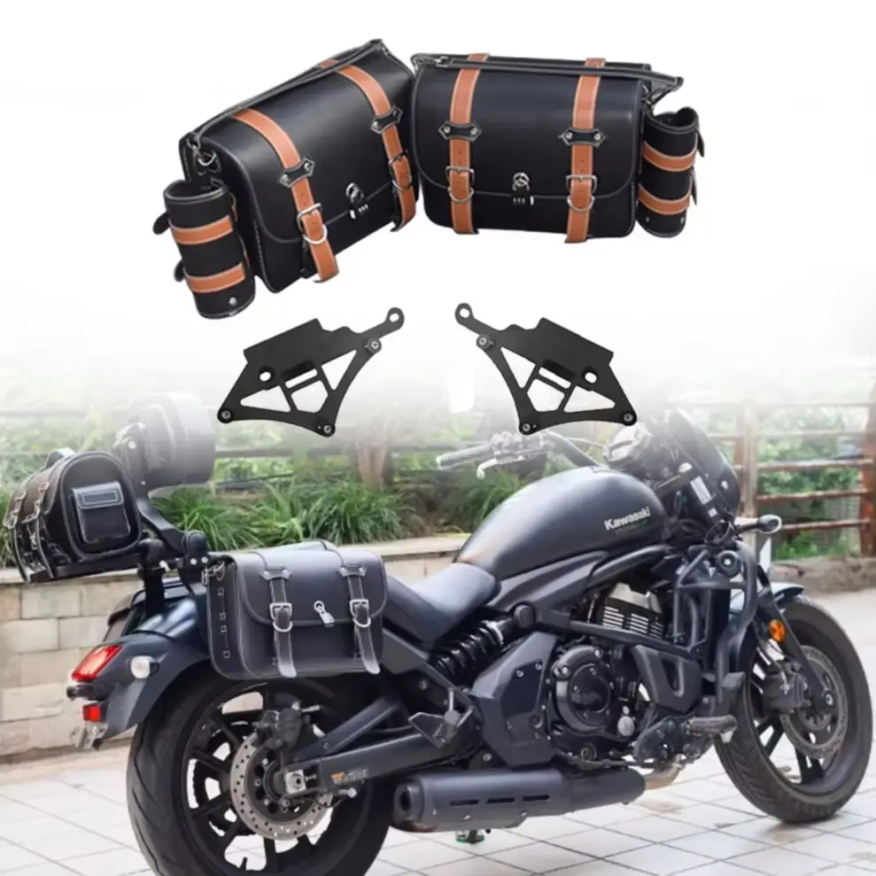 For Kawasaki Vulcan S 650 EN650 VN650 15-26 Motorcycle Accessories Quick Release Saddlebags Side Bags Waterproff Bags Pannier